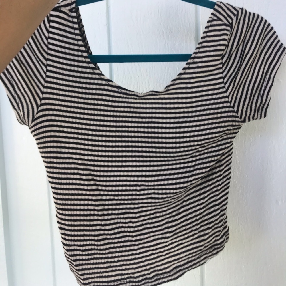 Brandy Melville Striped Crop Top